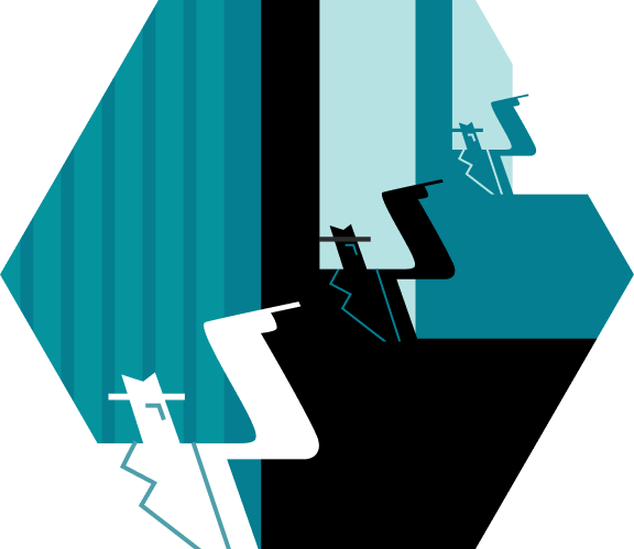 An expert points at a presentation of an expert pointing at an expert, ad infinitum